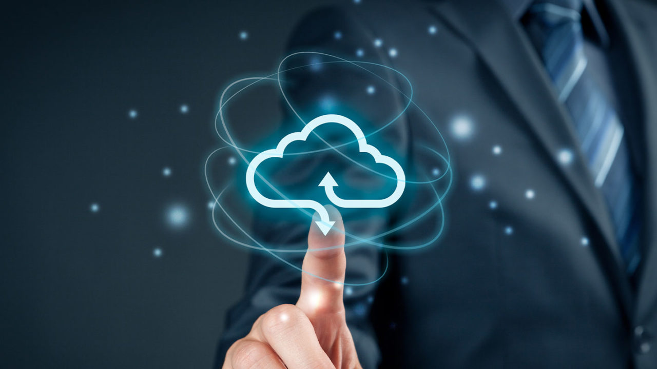 person touching cloud computing after knowing Benefits Of Cloud Computing