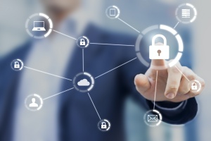 man locking is online security
