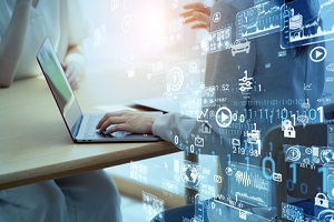 business and technology concept data analytics