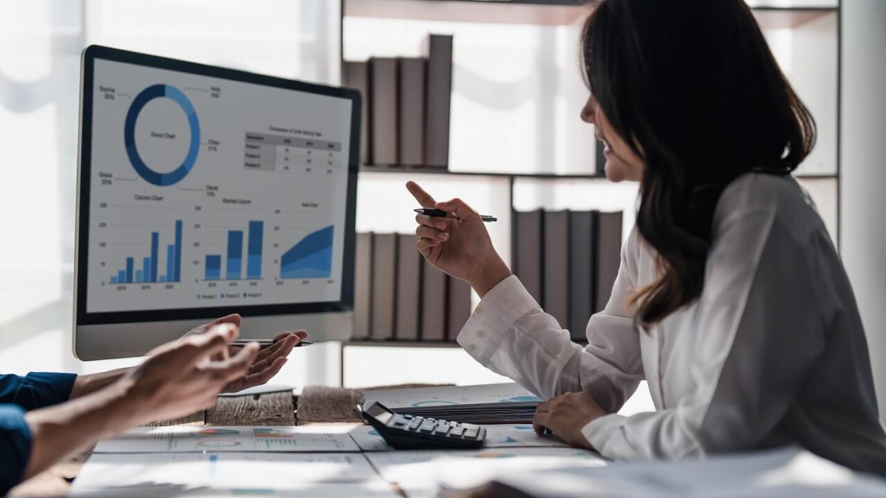 business people talk project strategy at office meeting room