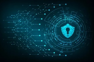 cybersecurity lock symbol