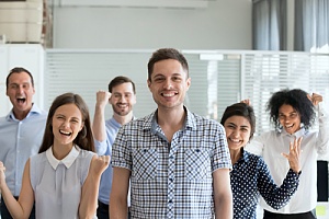 Team of employees 