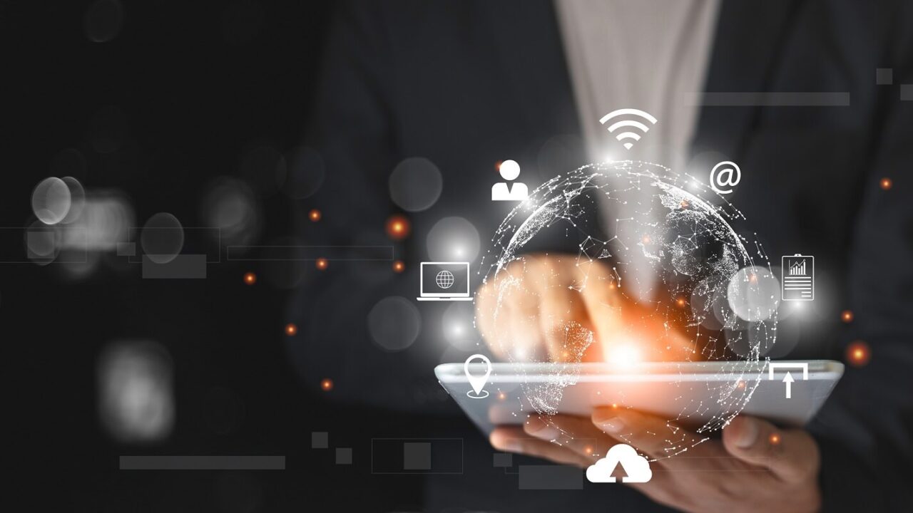 global internet connection application digital network marketing online communication