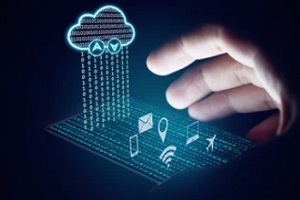 hand with cloud data concept