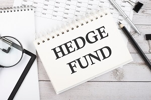 hedge fund on notepad