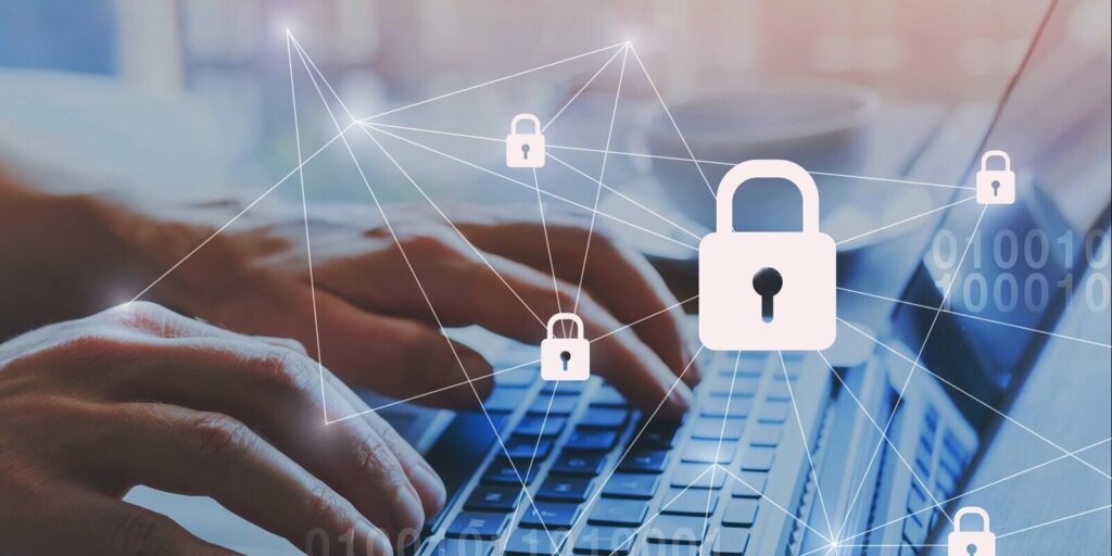 internet security and data protection concept
