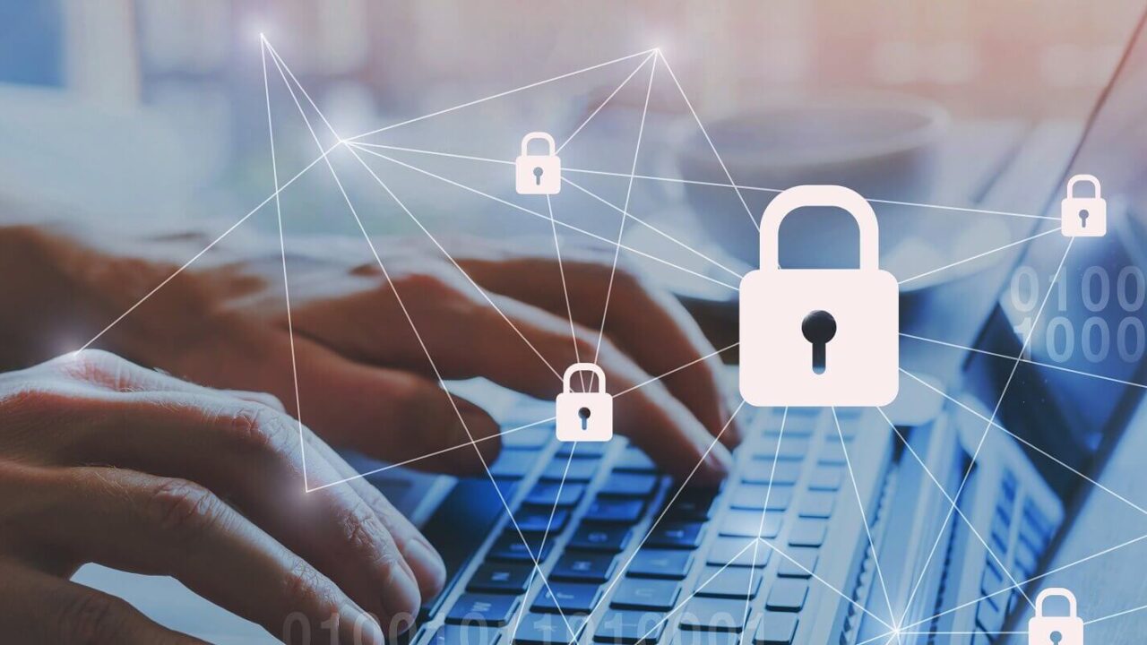 internet security and data protection concept