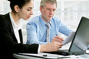 IT security services personnel executing network monitoring