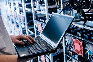 IT specialist working on It security