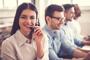 IT Support Executive Speaking on Microphone