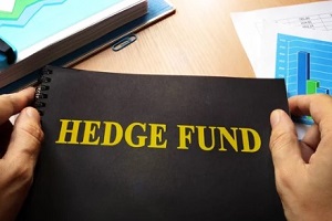 man reading hedge fund document