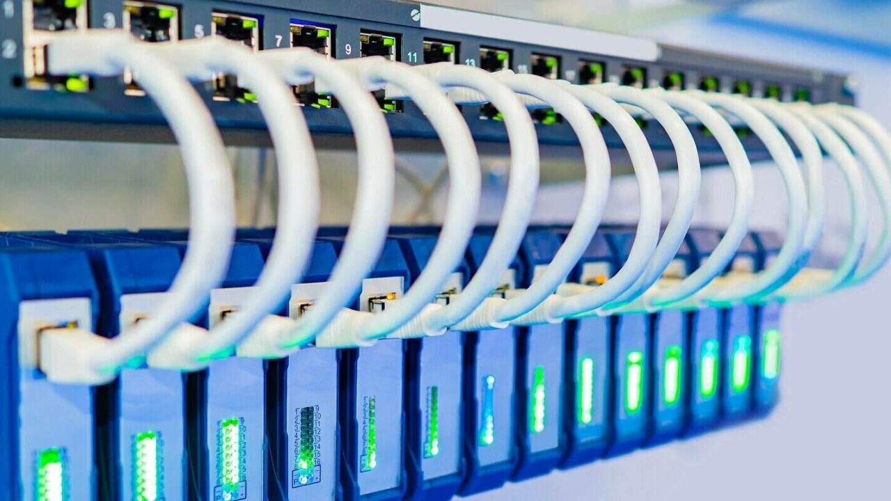 network wires connect equipments