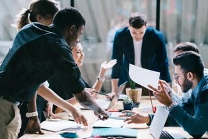 Productive Employees in a Meeting