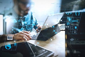 software developer work with ar new design