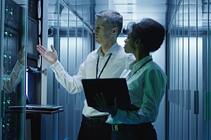 team offering managed IT services