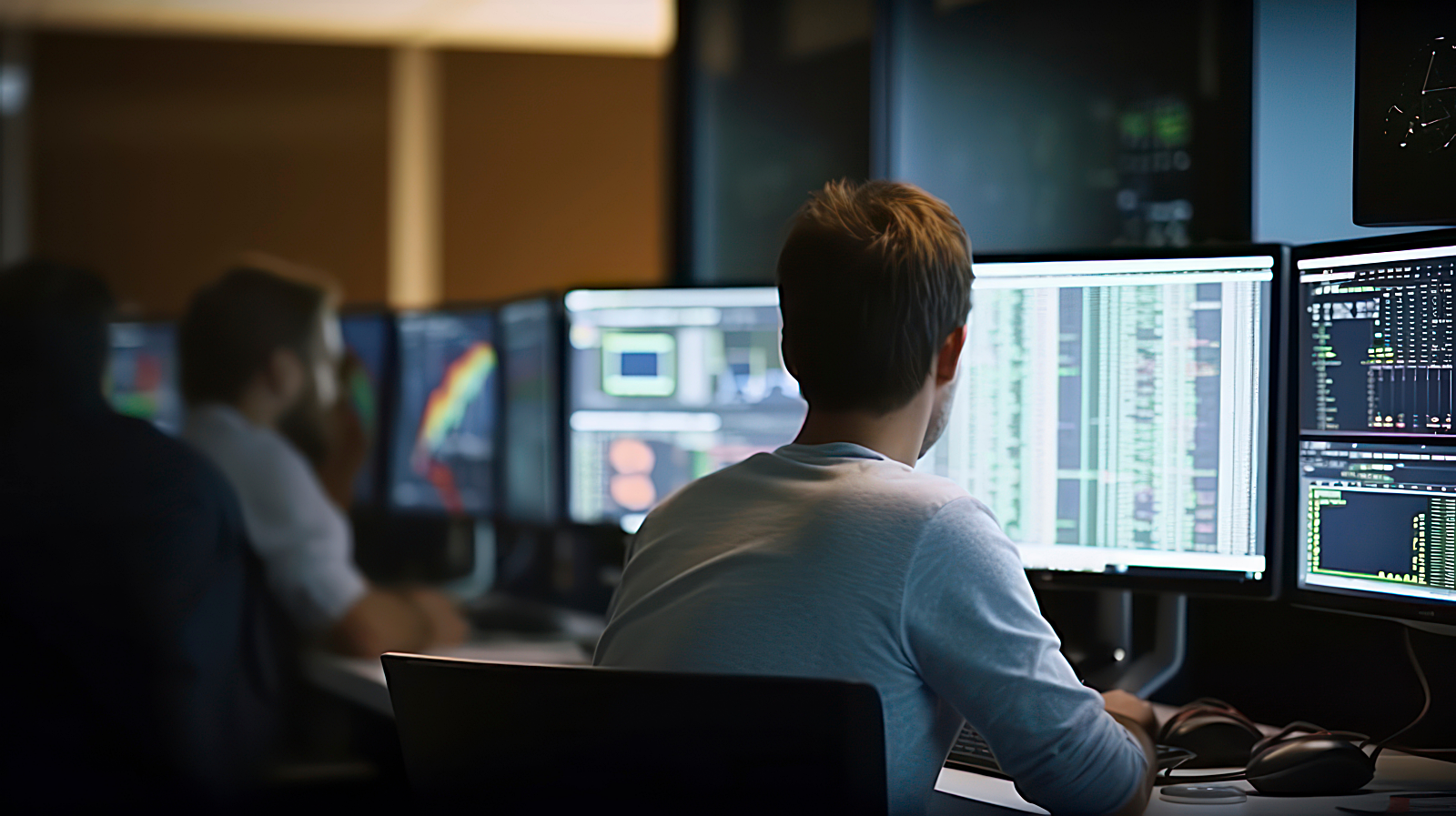 hedge fund employee working